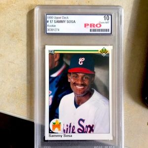 1990 Sammy Sosa Upper Deck 10mint ROOKIE